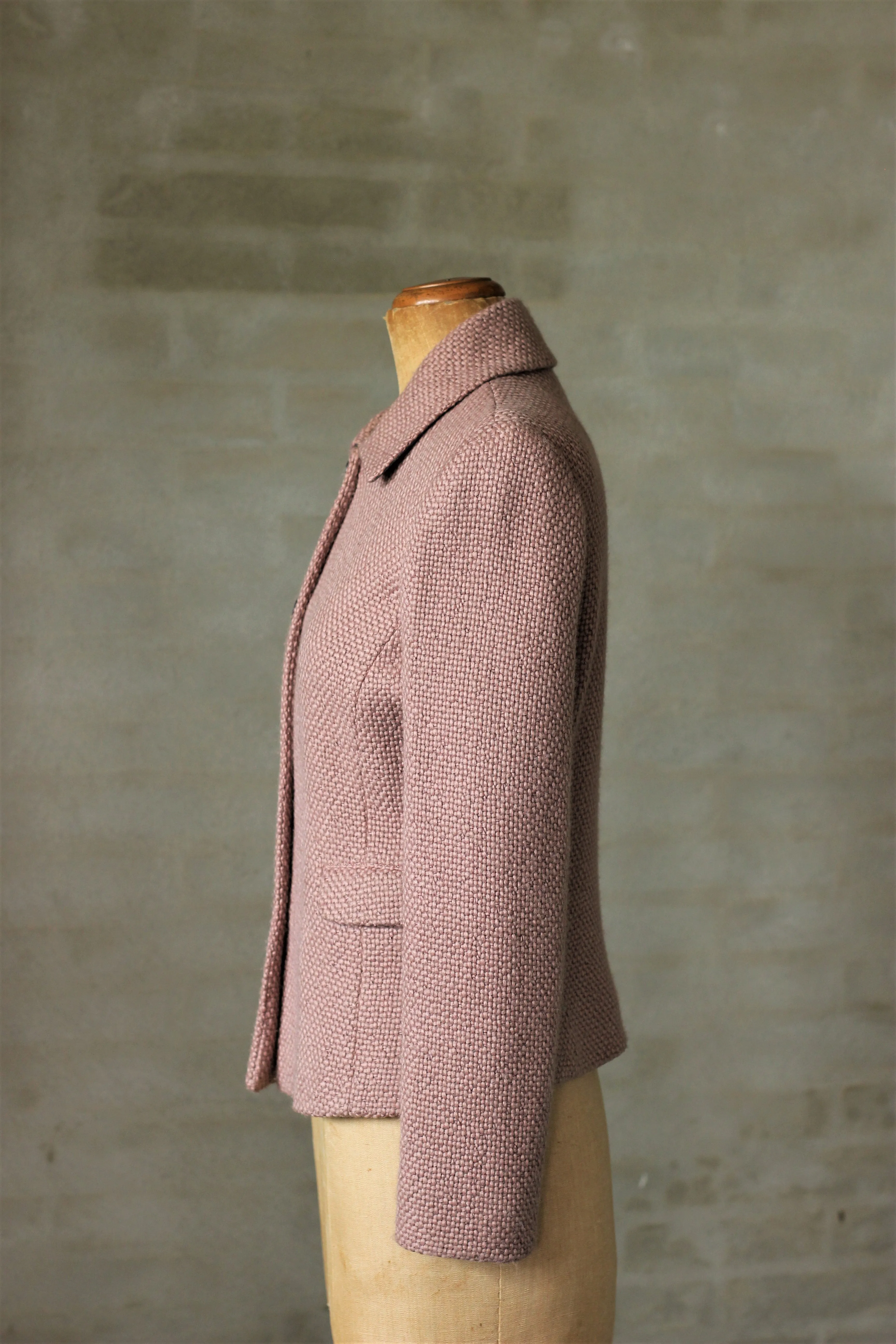 1980s Rose Wool Blazer//Size M