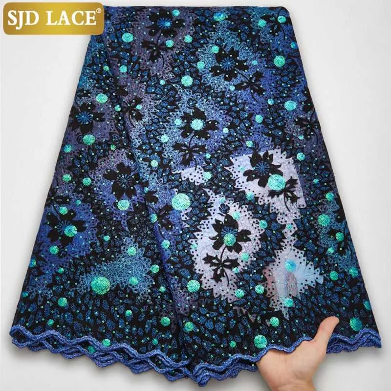 African Lace Fabric Bridal High-Quality Sequins Women Dresses