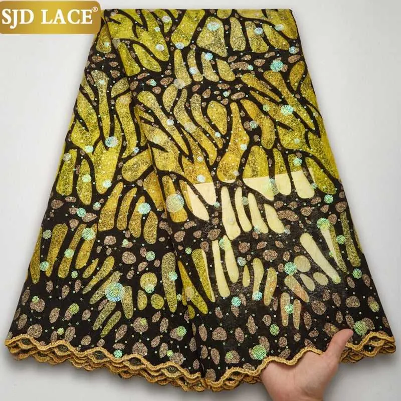 African Lace Fabric Bridal High-Quality Sequins Women Dresses