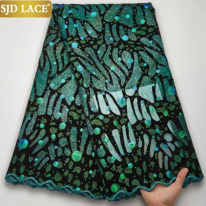 African Lace Fabric Bridal High-Quality Sequins Women Dresses