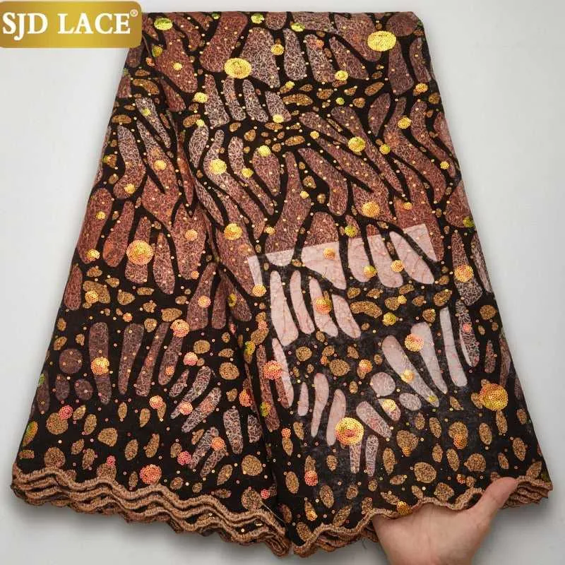 African Lace Fabric Bridal High-Quality Sequins Women Dresses
