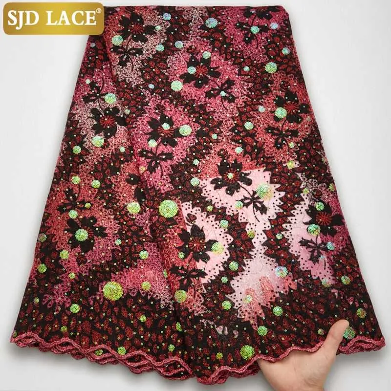 African Lace Fabric Bridal High-Quality Sequins Women Dresses