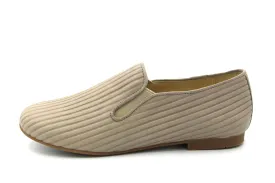 Andanines  Taupe Ribbed Slip On 52-8