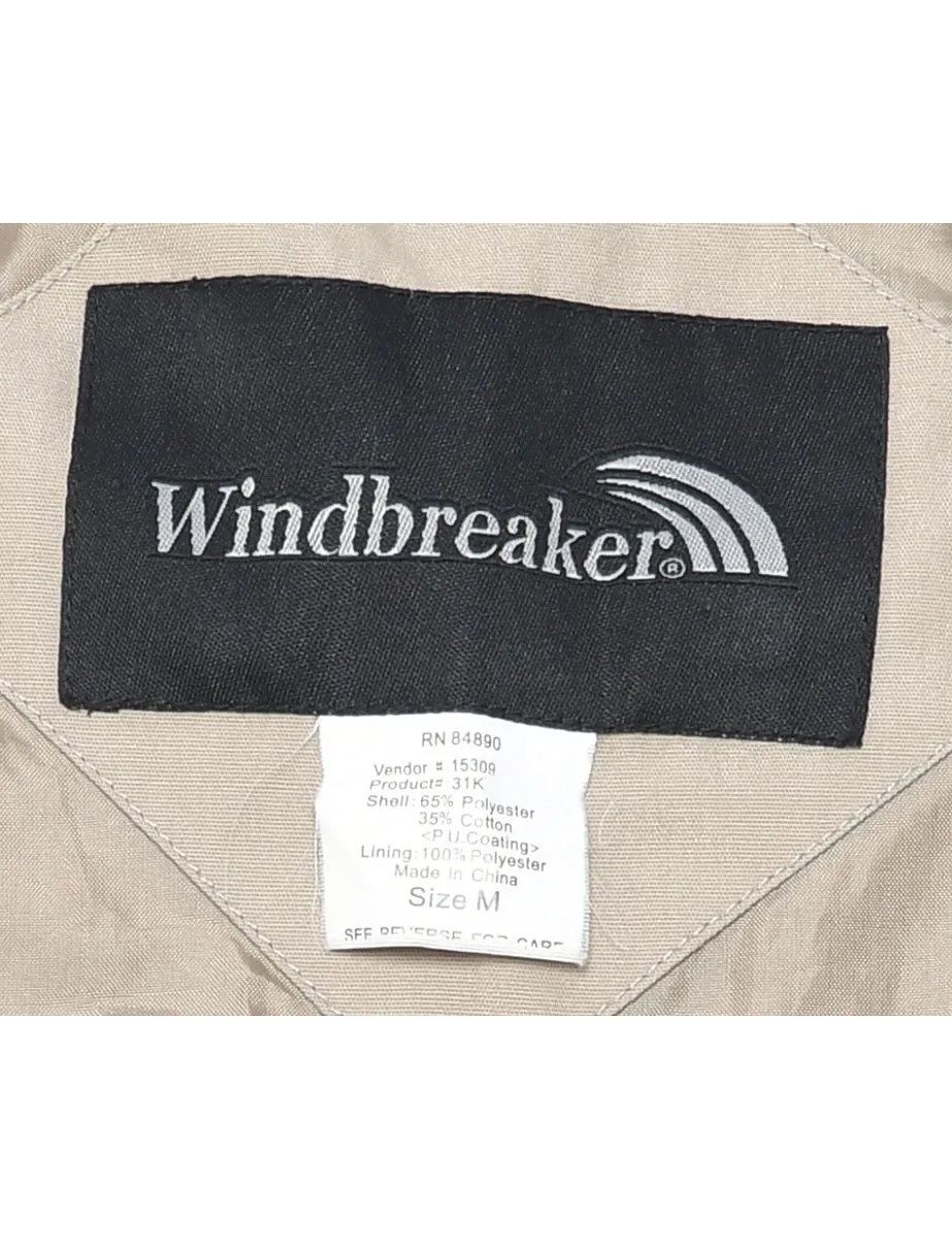 Beige Bomber Jacket - M