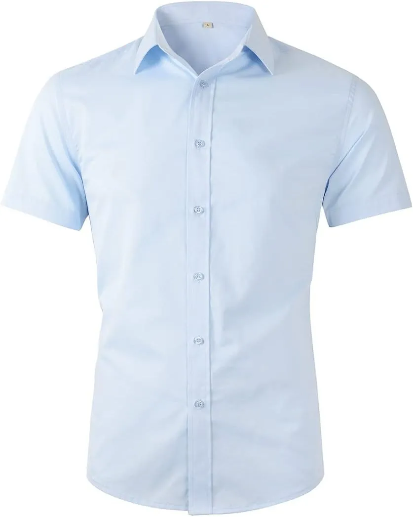 Beninos Men's Short Sleeve Dress Shirt