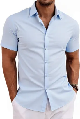 Beninos Men's Short Sleeve Dress Shirt