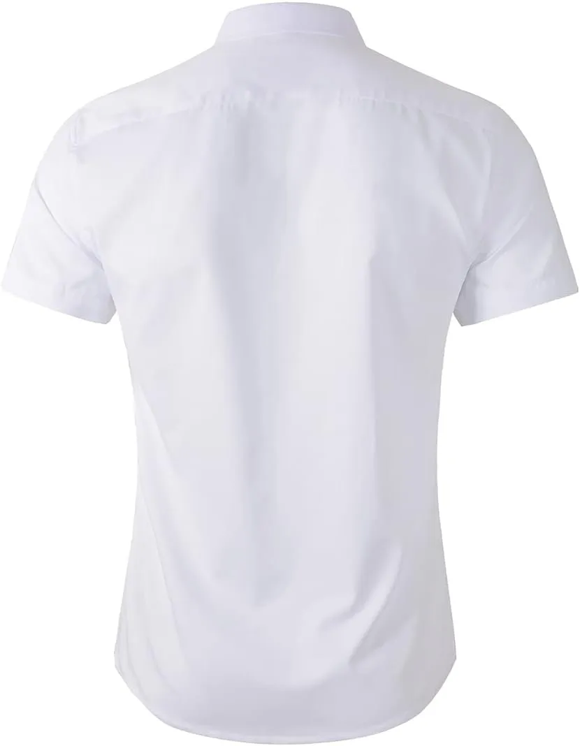 Beninos Men's Short Sleeve Dress Shirt