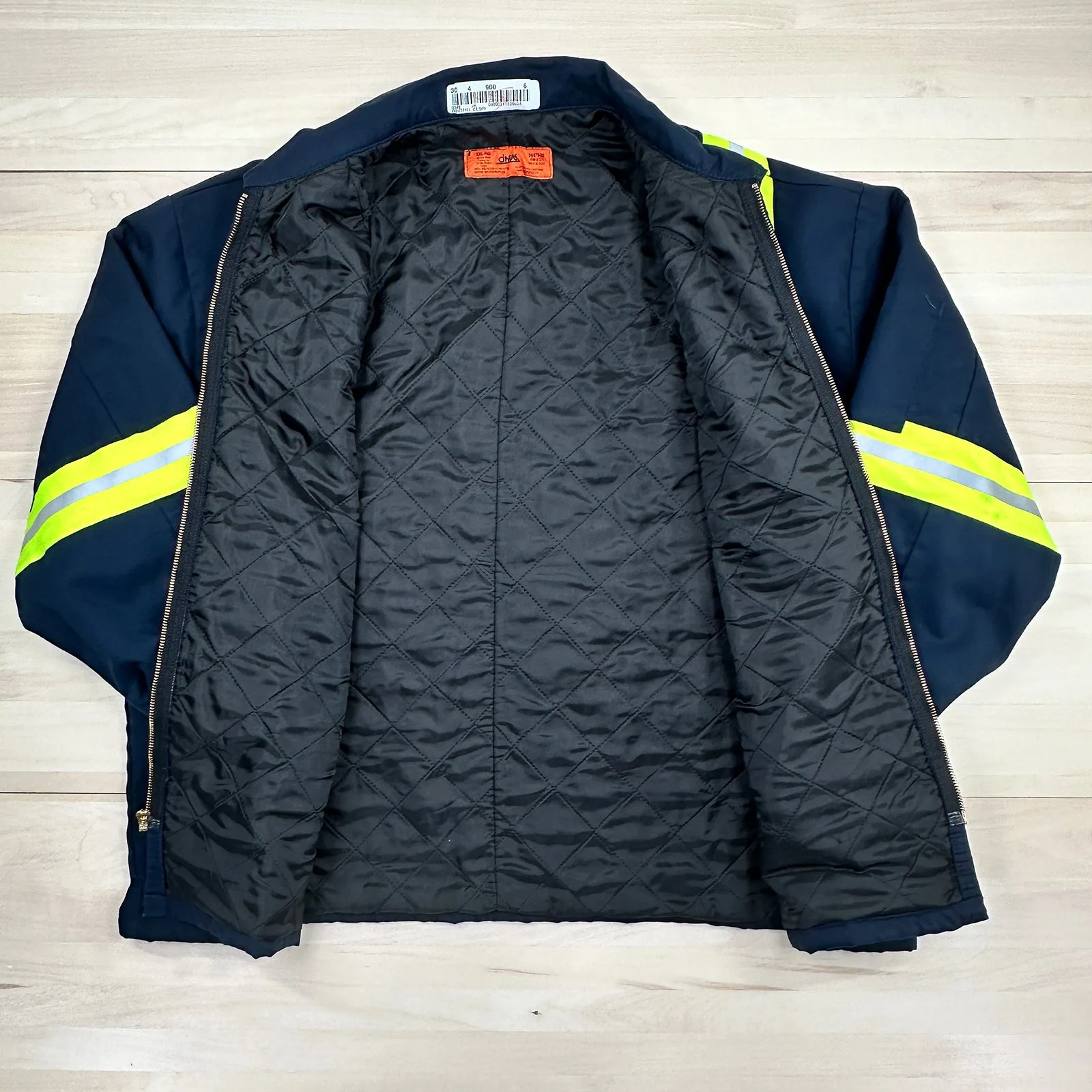 Blue Mechanic Jacket with Safety Stripes - 2XL