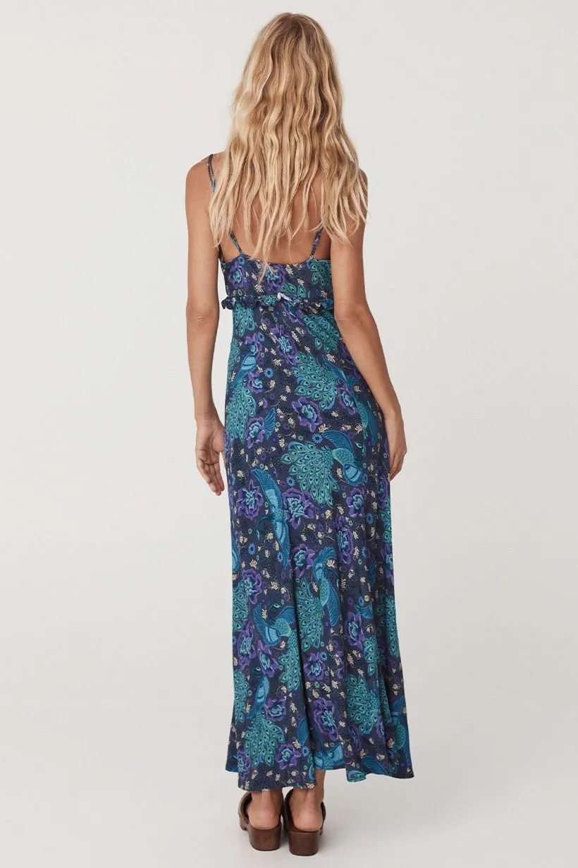 Bohème Bias Slip Dress-Baltic