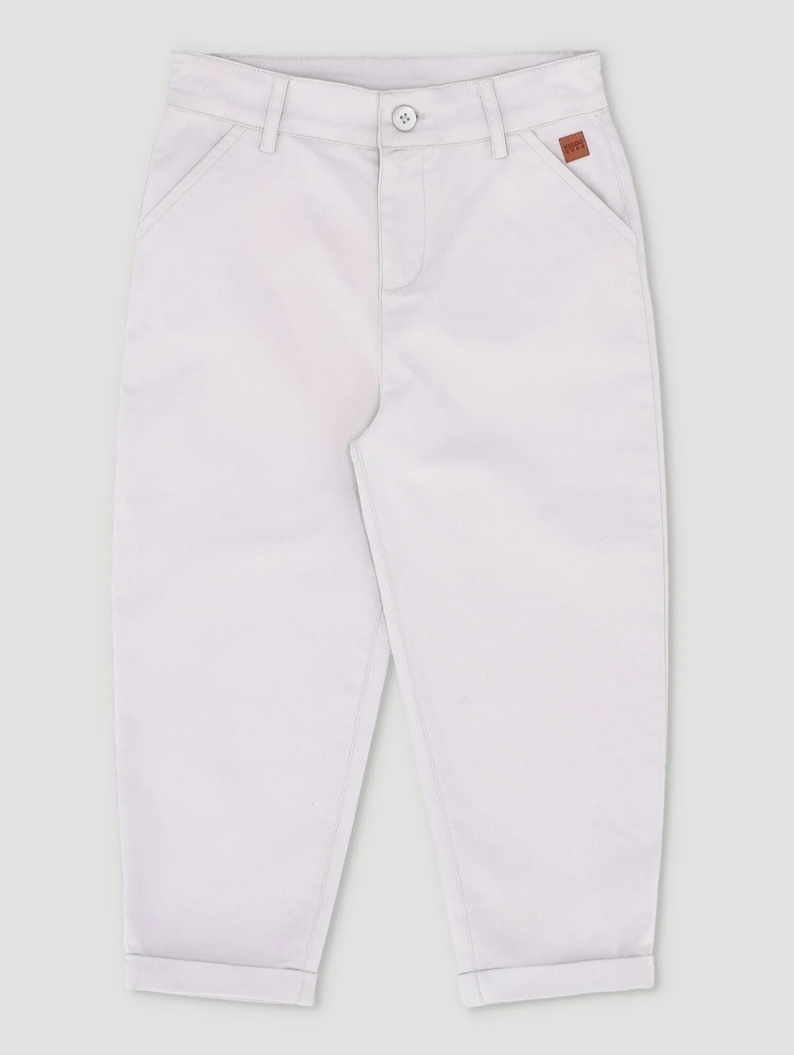Boys Grey Premium Chino Pants