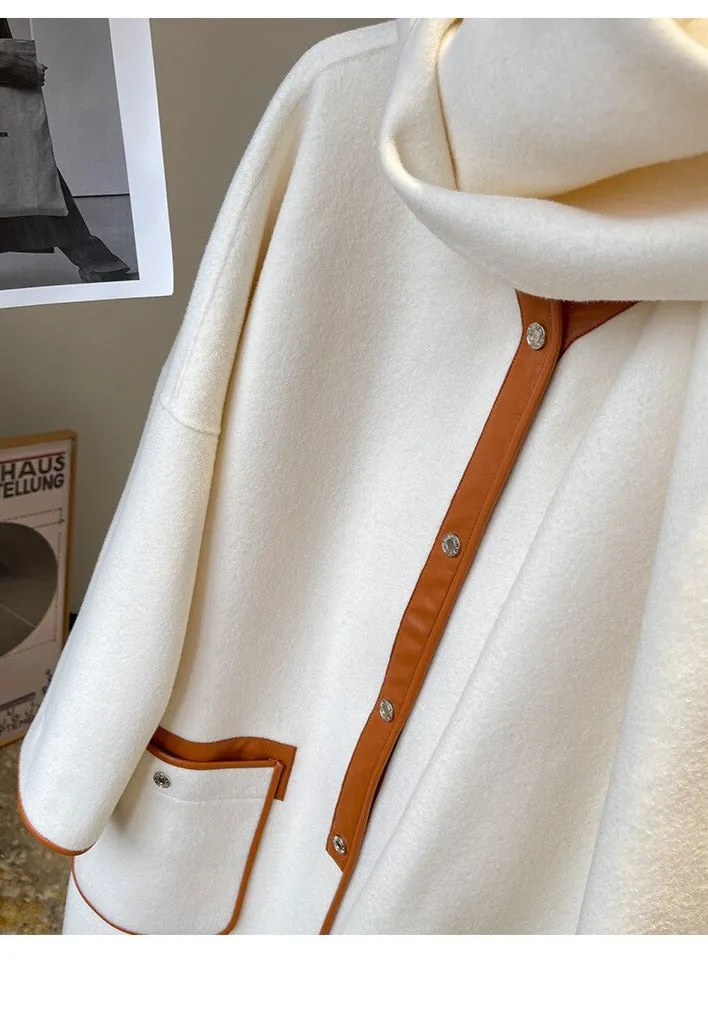 Cashmere overcoat retro Vintage double-sided wool coat