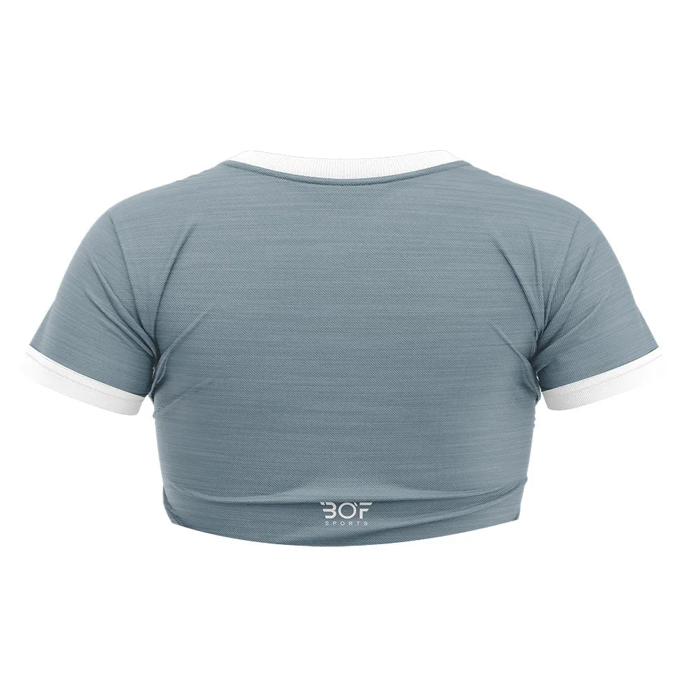Crop Top - Teal Melange
