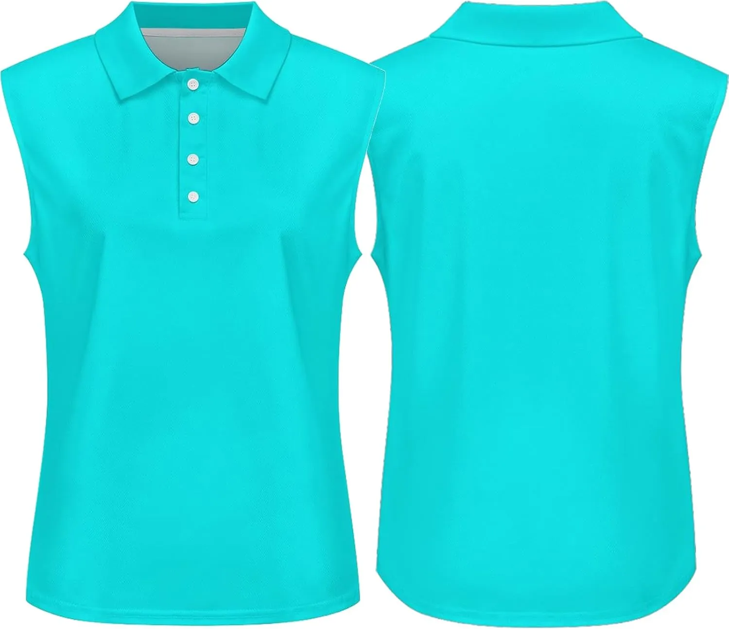 Custom Polo Shirts for Women Personalized Tank Polo Shirts with Logo Text Picture Customized Sleeveless Shirts