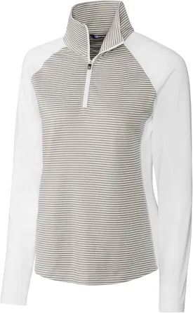 Cutter & Buck Women's Forge Tonal Stripe Half Zip