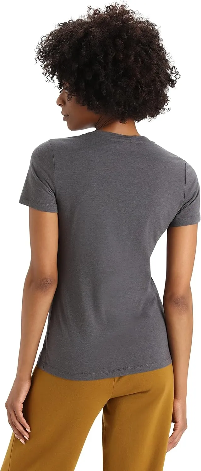 Icebreaker Merino Women's Central Classic Short Sleeve Wool T Basic Casual Shirt