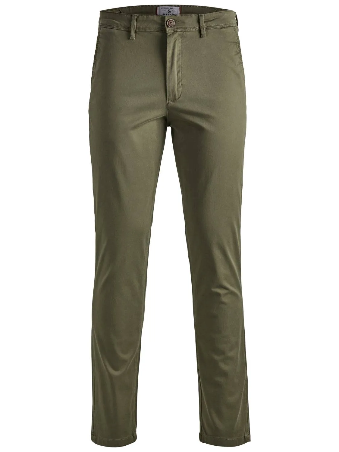 Jack & Jones Mens Marco Bowie Slim Fit Smart Casual Chino Trouser -OLIVE