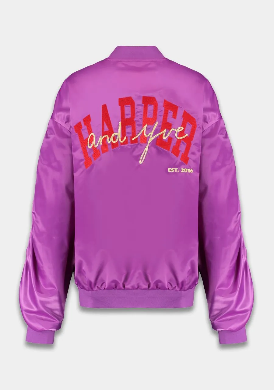 Janna satin bomber jacket