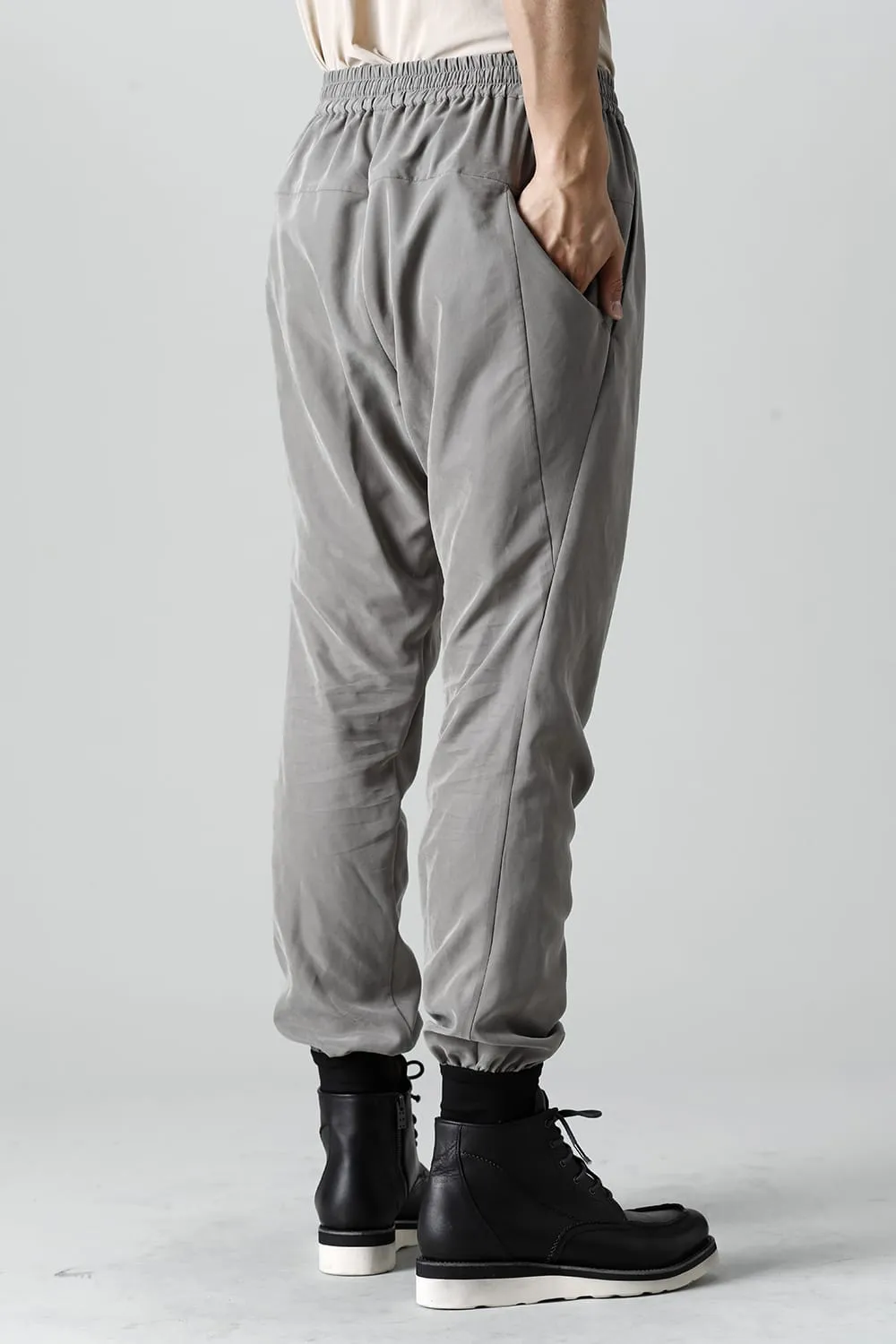 Jogger pants rayon/polyester poplin  Olive
