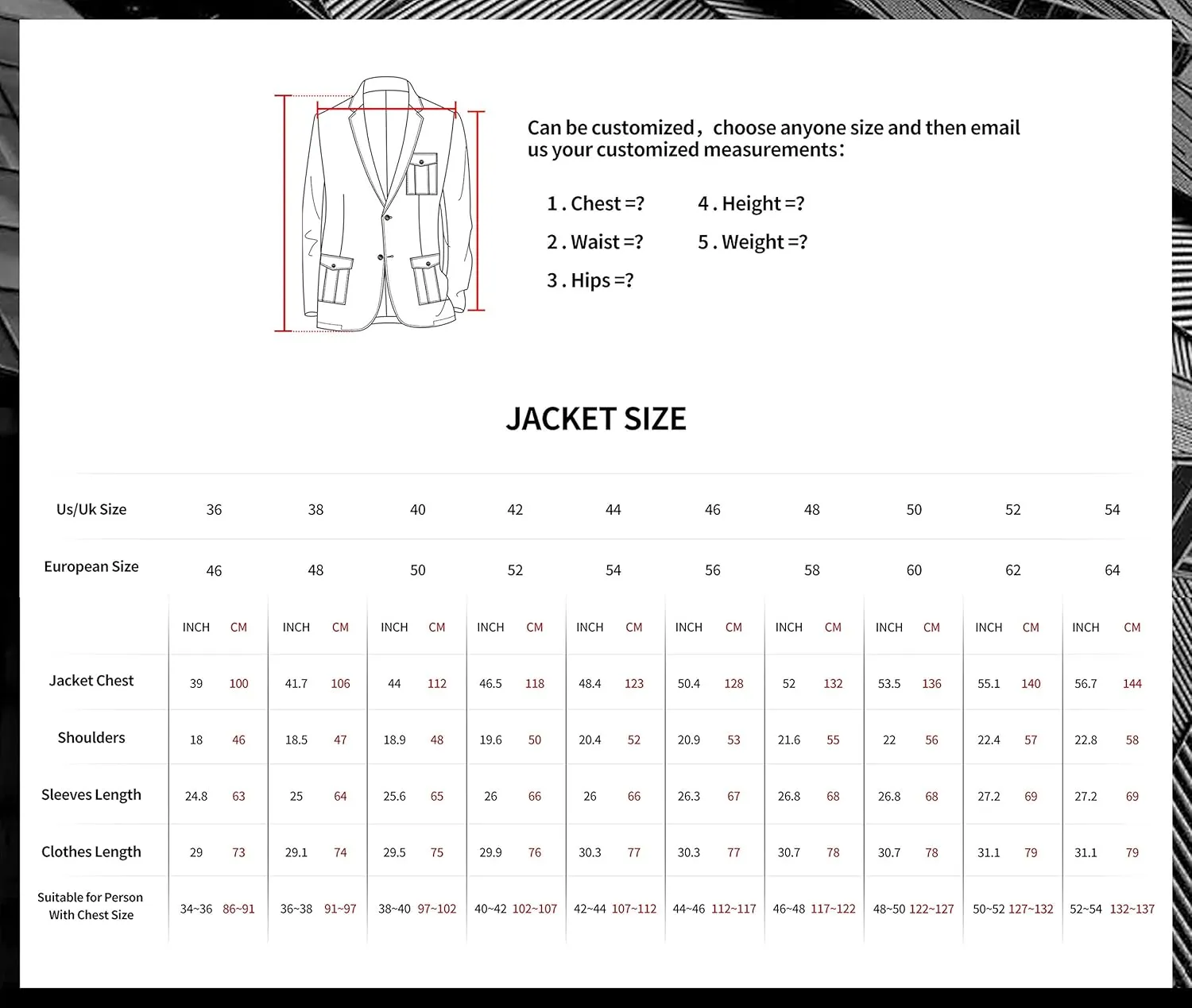 Kromoc Men's Suit Blazer Party Wedding Formal Peak Lapel Double Breasted Buttons Coat