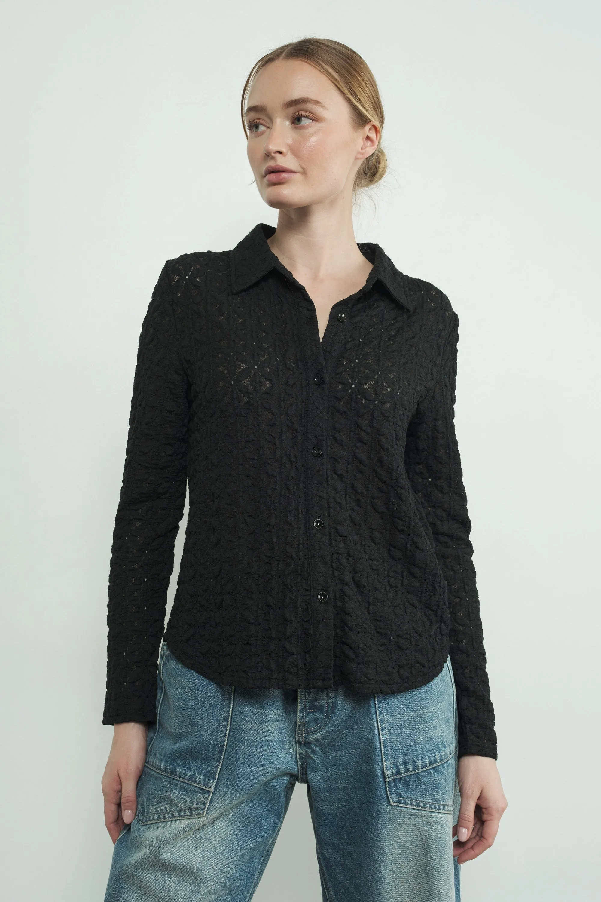 Lace Buttondown Shirts