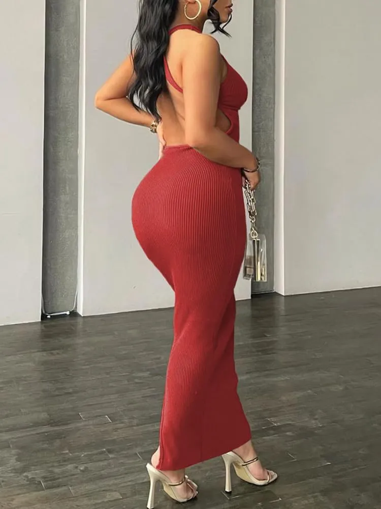 Nimsruc Women Summer Sexy Bodycon Maxi Dress Casual Long Dresses