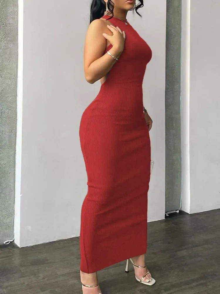 Nimsruc Women Summer Sexy Bodycon Maxi Dress Casual Long Dresses