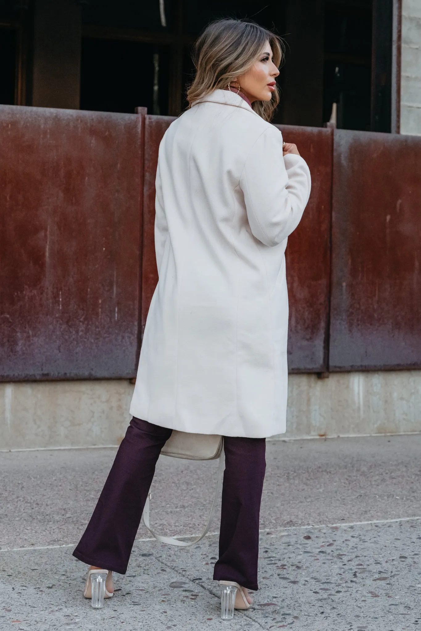 Play This Game No More Longline Blazer- Cream