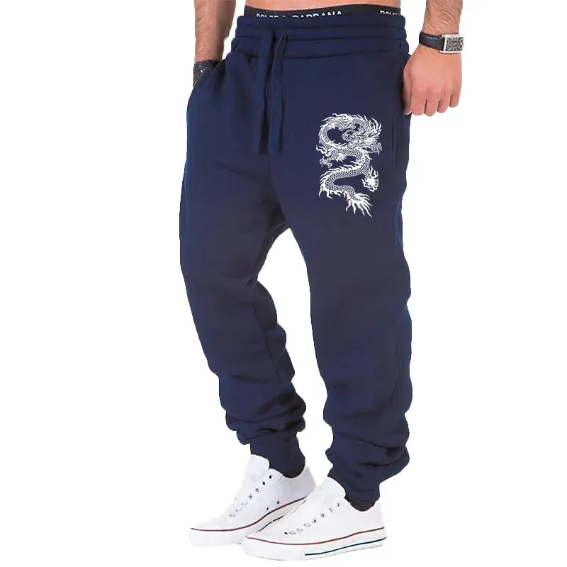 Sepo Dragon Printed Jogger Sweatpants