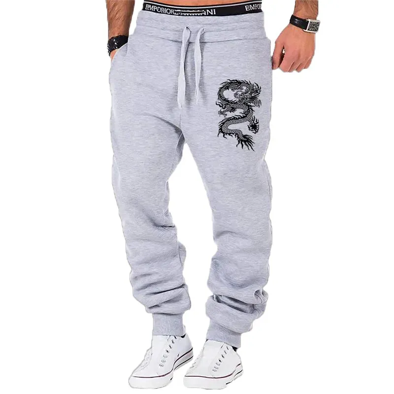 Sepo Dragon Printed Jogger Sweatpants