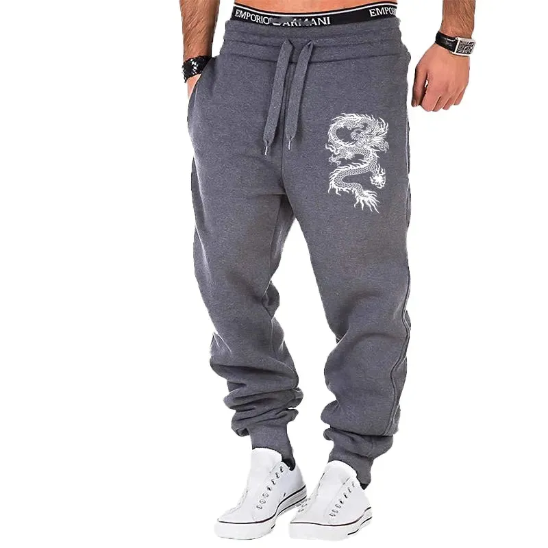 Sepo Dragon Printed Jogger Sweatpants