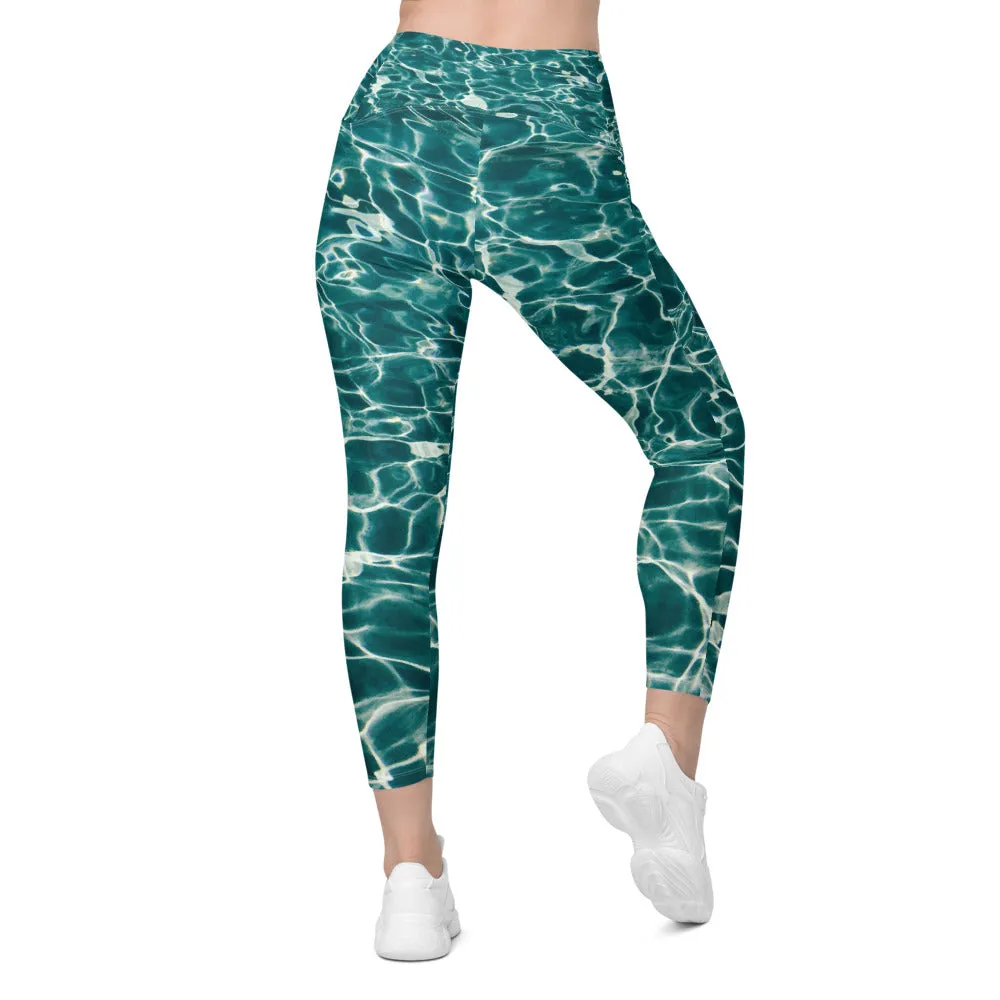 Side-pocket Leggings-Pool