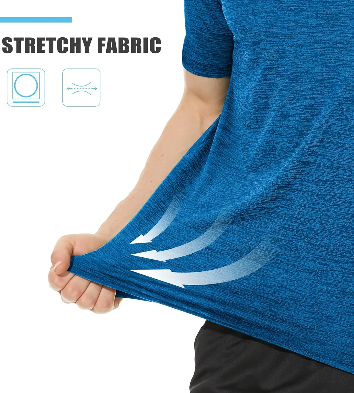 TACVASEN Mens Workout Shirts Short Sleeve Athletic Dry Fit Tshirts Shirts Running Gym Crewneck T-Shirts