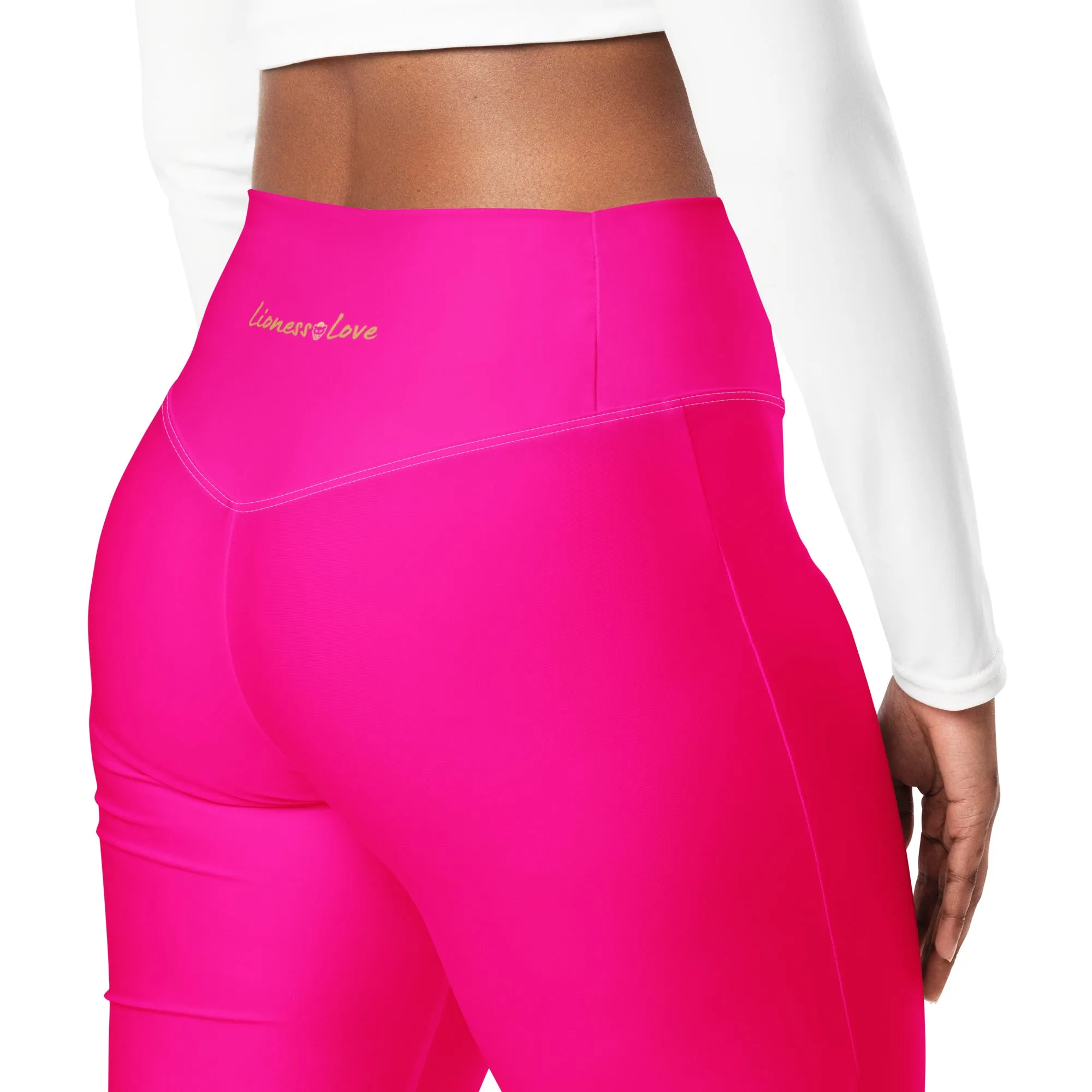 Trendy Fuchsia Flare leggings, lioness-love