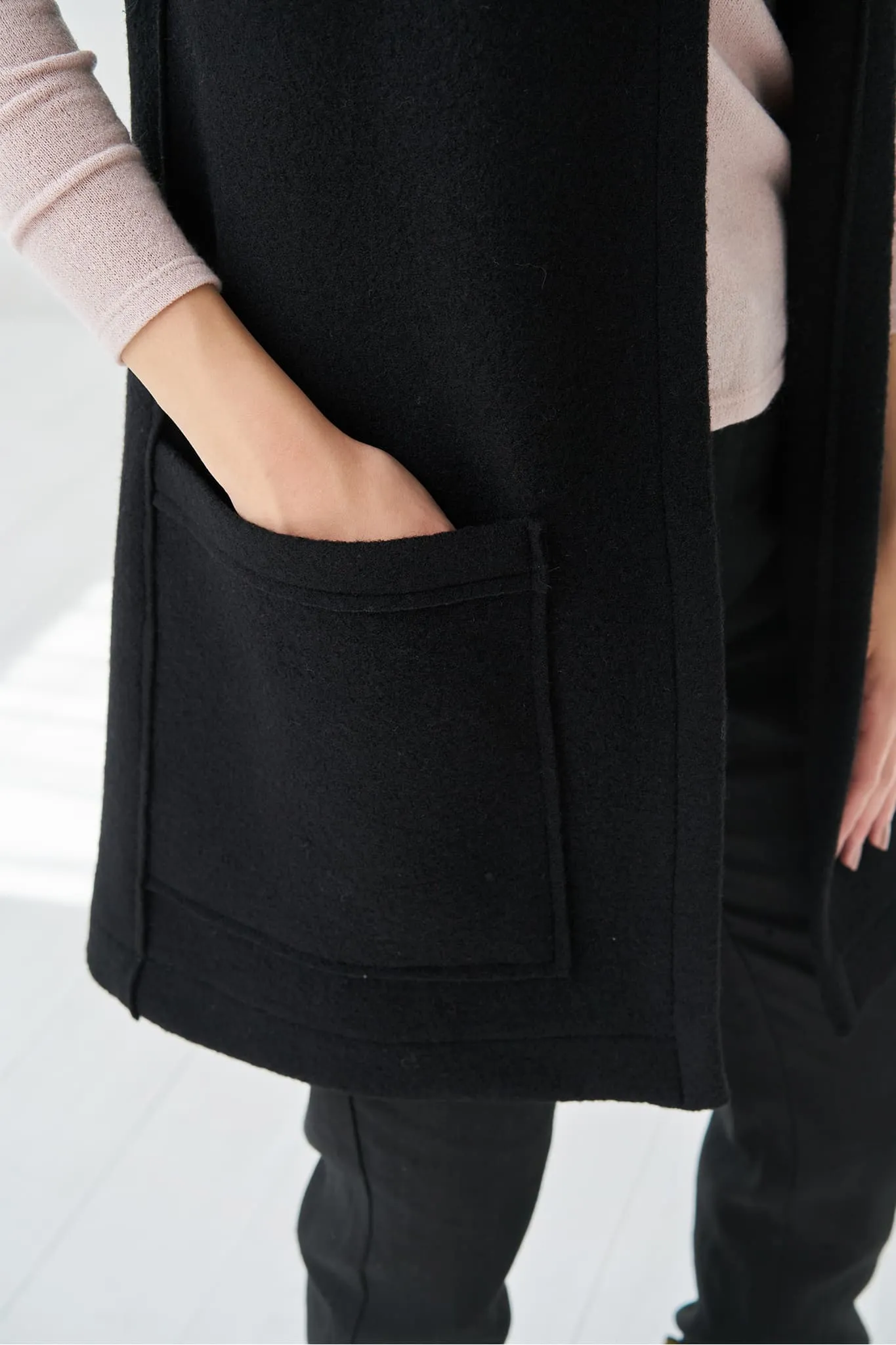 Warm wool vest Luna