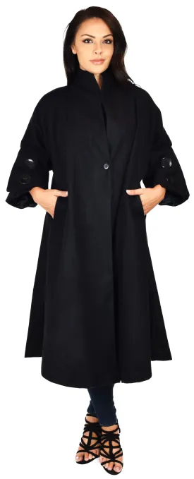 Women Swing Jacket/Coat,Designer Coat, European Style Coat,  Regular and Plus Size Coat, Heavy Wool blend Coat,  Swing Coat. Oversized Coat