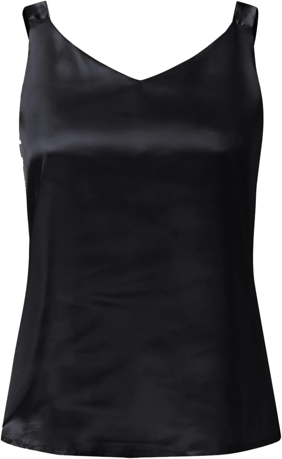 Womens Camisole Glossy Satin Sleeveless V Neck Lace Toggle Cut Sweatshirt Shorts And Top Women