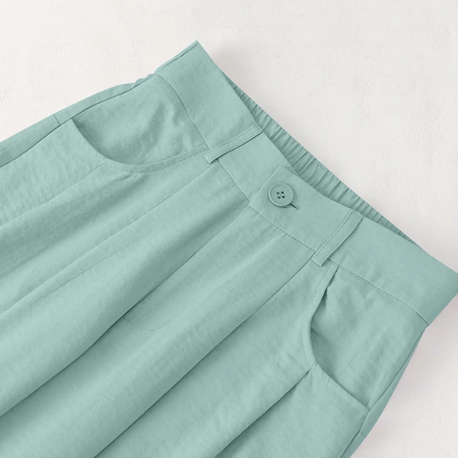 Womens Cargo Pants Baggy Wide Leg High Waist Solid Color Drape Trousers Lounge Trendy Summer 2025 Going Out Pant